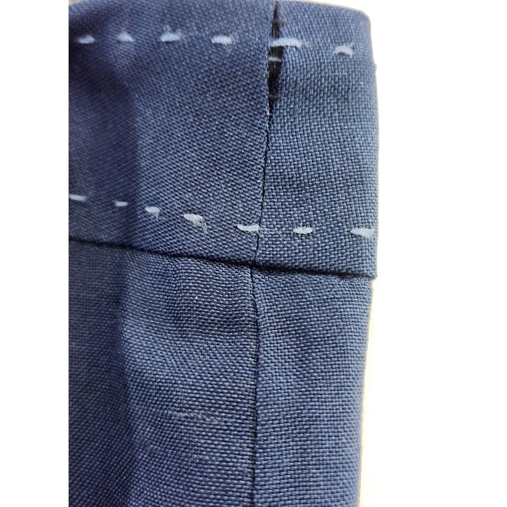 J.‎ McLaughlin Womens Navy Blue Pick Stitch Textured Dress Pants Size 8